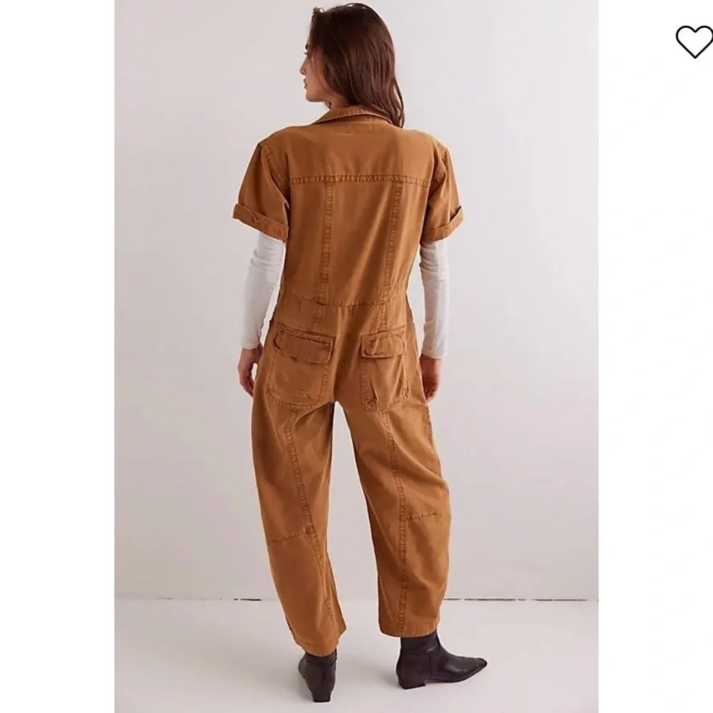 FREE PEOPLE | WE THE FREE MAXIE WASHED COVERALL IN CATHAY SPICE SIZE 2